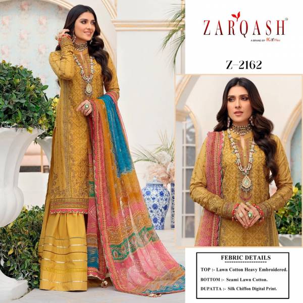 Zarqash Noor Chikankari 2161 Heavy Festive Wear Designer Pakistani Salwar Suits Collection